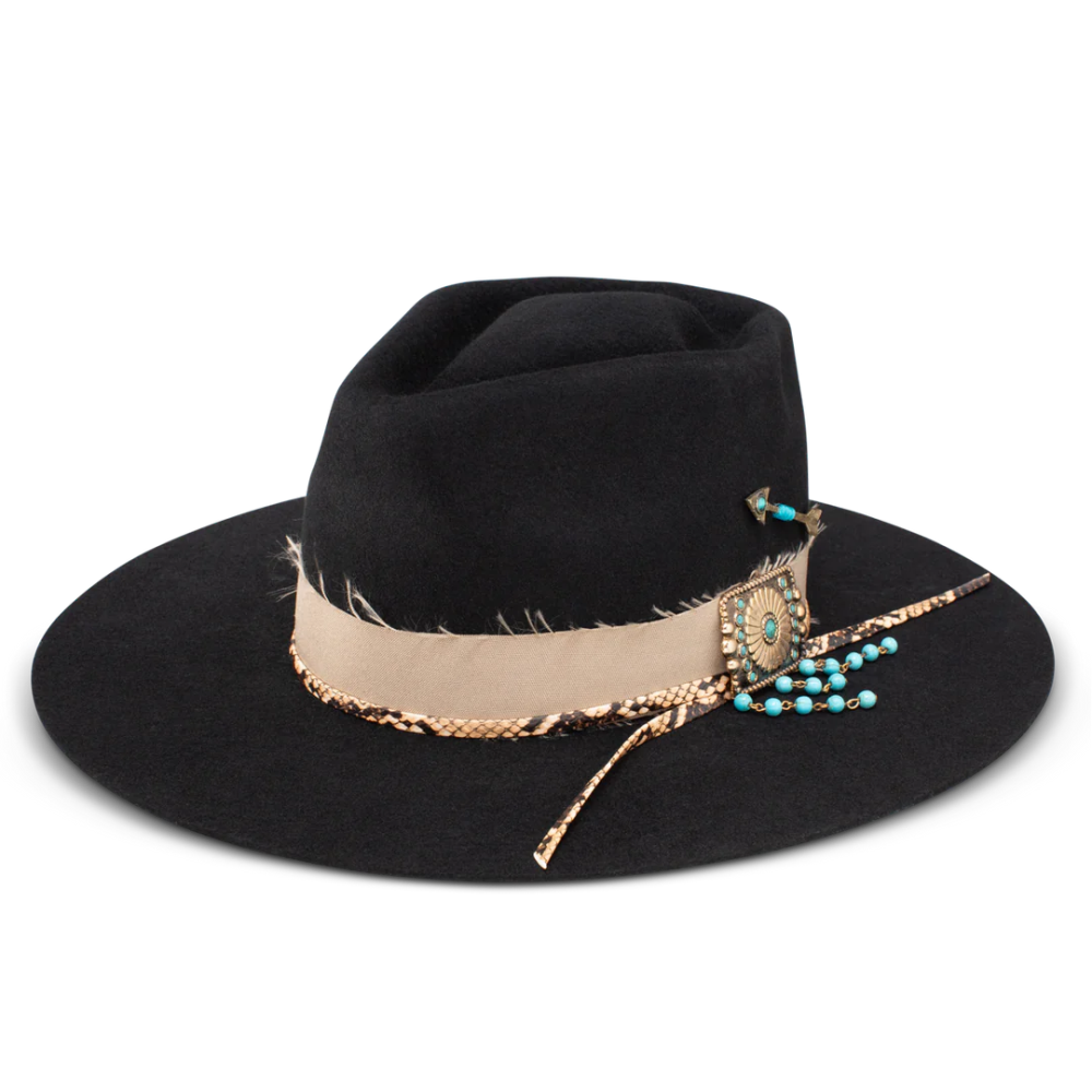 CHARLIE 1 HORSE | LUCKY ME FASHION HAT-Black | NEW ARRIVALS